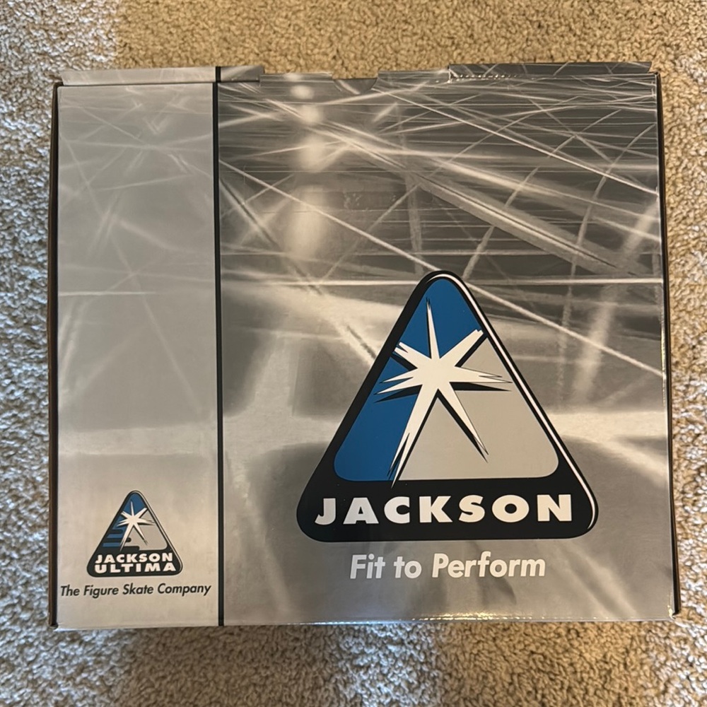 Jackson White Figure Skates with Silver Blades size 1